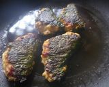 シソ巻きつくねの照り焼き♪作り方5写真