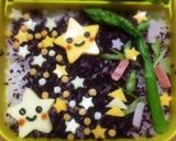 簡単！七夕☆天の川☆短冊・キャラ弁作り方6写真