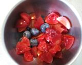 すもも&ブルーベリーのお豆腐ブラウニー作り方1写真