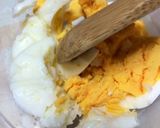 なめたけで簡単♪マヨ無し卵サラダ作り方1写真