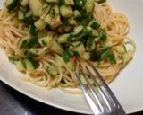 明太子ときゅうりの冷製パスタ作り方4写真