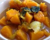 フライパンでかぼちゃと青梗菜の煮付け♥️作り方3写真