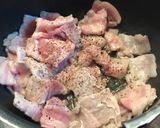 NZ産キウイと豚バラのトマトパスタ作り方1写真
