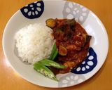 ❇︎◆鶏肉と夏野菜のトマト煮込み◆❇︎作り方7写真