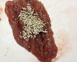 簡単ヘルシー ささ身の梅肉はさみ焼き作り方1写真