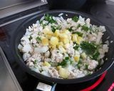 塩レモンの　パクチー　ごはん作り方3写真