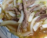 カロリー控えめ・牛肉と玉ねぎの中華炒め風作り方5写真