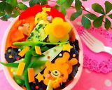 キャラ弁＊型抜きで簡単ごろりんくまちゃん作り方5写真