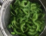 ☆簡単☆苦味も少ないゴーヤのかき揚げ☆作り方1写真