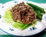 お鍋ひとつで、温野菜の牛しゃぶのせ作り方5写真