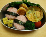 幼稚園 お弁当 キャラ弁♡ぶたさん２作り方2写真