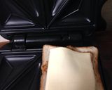 余ったら☆5分で唐揚チーズのホットサンド作り方2写真