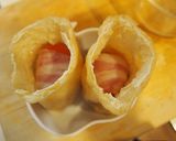 袋揚げ玉☆焼き鳥とベーコンの旨み作り方3写真