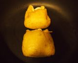 袋揚げ玉☆焼き鳥とベーコンの旨み作り方4写真