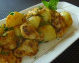 ジャガ芋と鶏肉の塩レモンカレー炒め作り方8写真