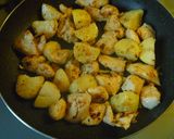 ジャガ芋と鶏肉の塩レモンカレー炒め作り方7写真