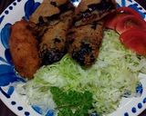 ナスのコンビーフ挟み揚げ作り方3写真