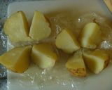 ジャガ芋と鶏肉の塩レモンカレー炒め作り方5写真