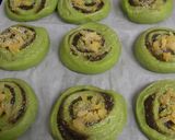 くるくる渦巻き✿抹茶あんぱん＆栗あんぱん作り方15写真