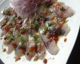 鯵のカルパッチョ♪～梅ドレッシングで～作り方4写真