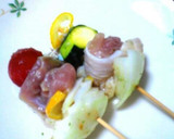 塩レモンを使って爽やか串焼き作り方5写真
