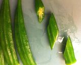 夏に☆オクラとプチトマトの塩レモンサラダ作り方2写真