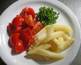 野菜だけのピリ辛マヨ玉アスパラグラタン♪作り方1写真