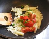 野菜だけのピリ辛マヨ玉アスパラグラタン♪作り方6写真