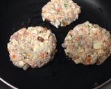 ヘルシー!鶏ひき肉と豆腐のハンバーグ作り方4写真