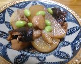 鶏と大根としいたけの煮物作り方6写真