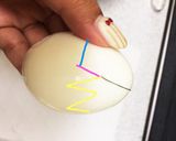 簡単！包丁不要！ギザギザたまご♪お弁当用作り方4写真