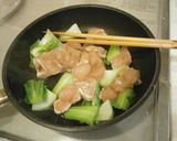 栄養満点！鶏ささみと青梗菜の中華炒め作り方4写真