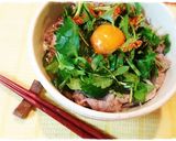 三つ葉でサッパリ♬白だし肉うどん♡作り方4写真