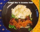 ガリバタライスとスタミナおろしステーキ作り方8写真