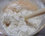 簡単ＨＭとパイン缶で蒸しパンケーキ作り方2写真