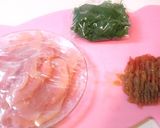 ノンフライで胸肉の梅じそ揚げ（焼き）♪作り方1写真