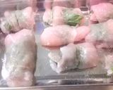 ノンフライで胸肉の梅じそ揚げ（焼き）♪作り方3写真