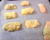 ノンフライで胸肉の梅じそ揚げ（焼き）♪作り方5写真