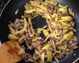 じゃがいもの麻婆風きんぴら作り方7写真