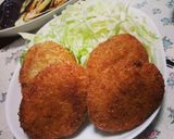 ﾁｰｽﾞ入りﾐｰﾄｺﾛｯｹ作り方4写真