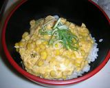 コーンの卵丼作り方3写真