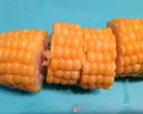 簡単＊トウモロコシと鶏もも肉の照り焼き作り方3写真