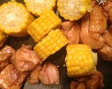簡単＊トウモロコシと鶏もも肉の照り焼き作り方9写真