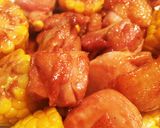 簡単＊トウモロコシと鶏もも肉の照り焼き作り方11写真