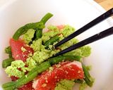 インゲンとグレープフルーツのずんだ和え作り方4写真