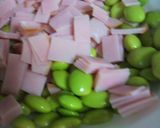 涼しげ!枝豆とハムの和風ゼリー作り方1写真