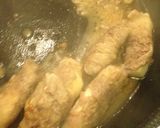 豚肉の蓮根、ネギ、大根巻バター甘味噌風味作り方5写真