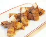 豚肉の蓮根、ネギ、大根巻バター甘味噌風味作り方6写真
