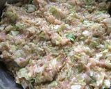 キャベツ山盛り！鶏ミンチの落とし揚げ❤️作り方1写真