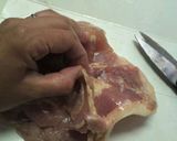 鶏肉の下処理～ハサミで簡単～作り方2写真